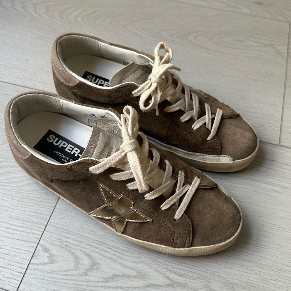 Golden Goose Brown and Gold Women's Sneakers